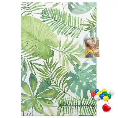 Prikbord Aquarel van bosbladeren