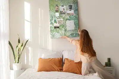 Prikbord Aquarel van bosbladeren