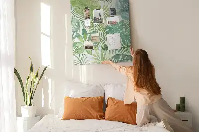 Prikbord Aquarel van bosbladeren