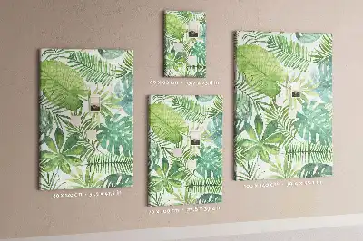 Prikbord Aquarel van bosbladeren