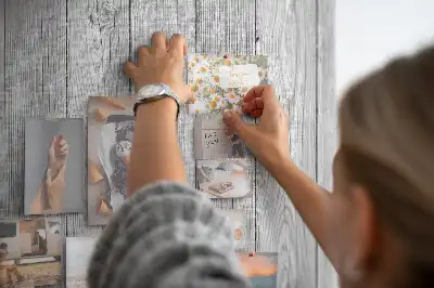 Prikbord van kurk Onbewerkte houten planken