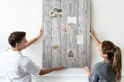 Prikbord van kurk Onbewerkte houten planken
