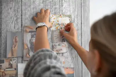 Prikbord van kurk Onbewerkte houten planken