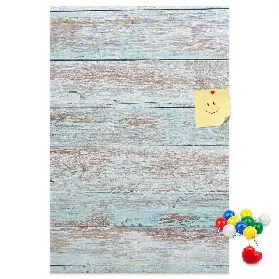 Prikbord met panelen in lichte pastelkleuren