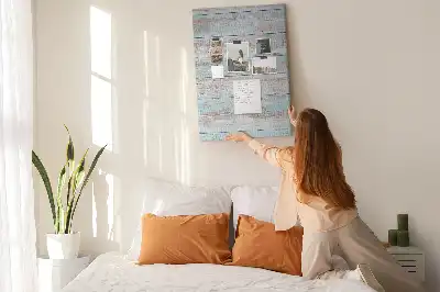 Prikbord Lichte pastelkleurige panelen