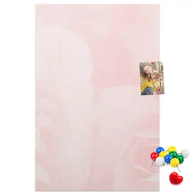 Prikbord van kurk Rode rozen
