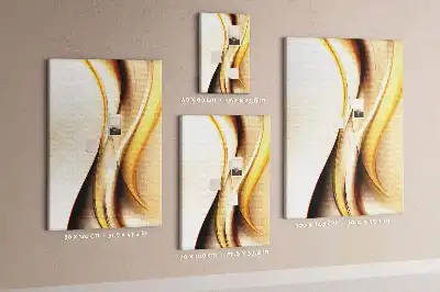 Prikbord Abstractie met een gouden golf