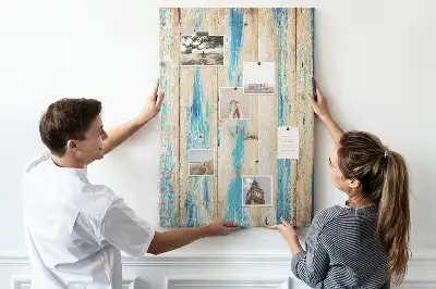 Prikbord van kurk Hout met een geschiedenis