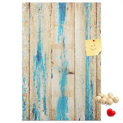 Prikbord van kurk Hout met een geschiedenis