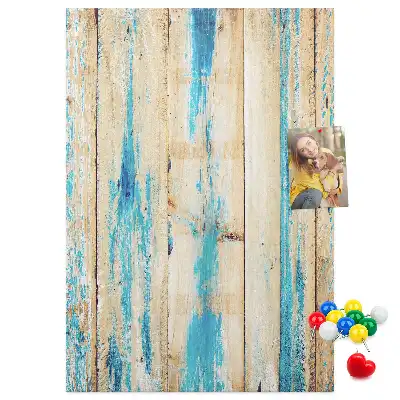 Prikbord van kurk Hout met een geschiedenis