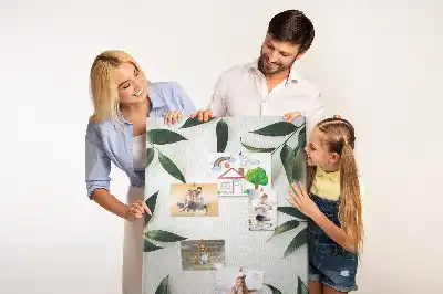 Prikbord van kurk Groene bladversiering