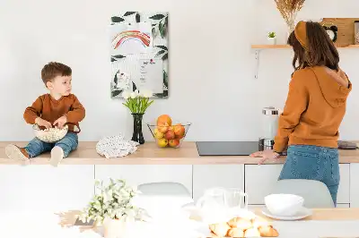 Prikbord van kurk Groene bladversiering