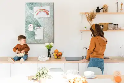 Prikbord van kurk Marmerblok