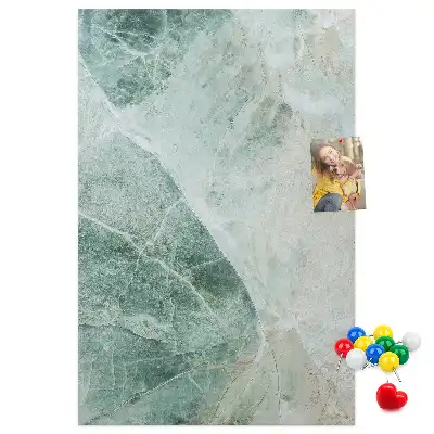 Prikbord van kurk Marmerblok