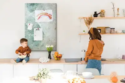 Prikbord van kurk Marmerblok
