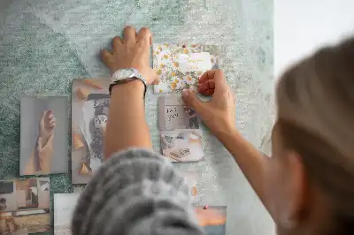 Prikbord van kurk Marmerblok