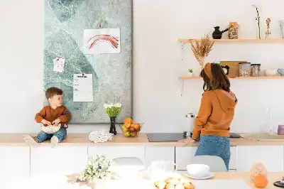 Prikbord van kurk Marmerblok