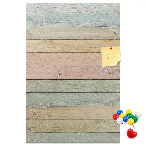 Prikbord Borden in pastelkleuren
