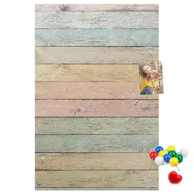 Prikbord Borden in pastelkleuren