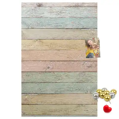 Prikbord Borden in pastelkleuren