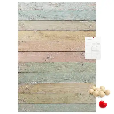 Prikbord Borden in pastelkleuren