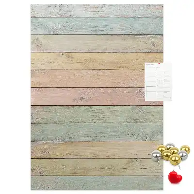 Prikbord Borden in pastelkleuren