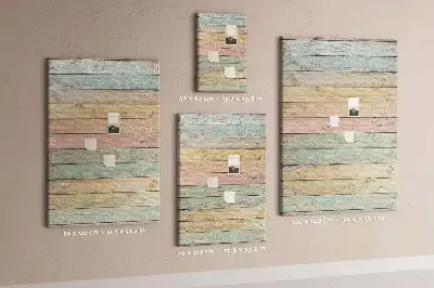 Prikbord Borden in pastelkleuren