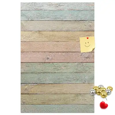 Prikbord Borden in pastelkleuren