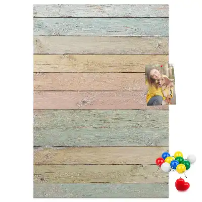 Prikbord Borden in pastelkleuren