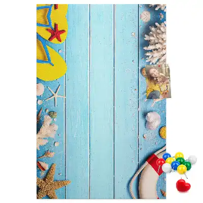 Prikbord van kurk Strandkenmerken