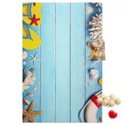 Prikbord van kurk Strandkenmerken