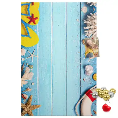 Prikbord van kurk Strandkenmerken
