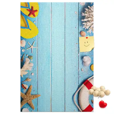 Prikbord van kurk Strandkenmerken