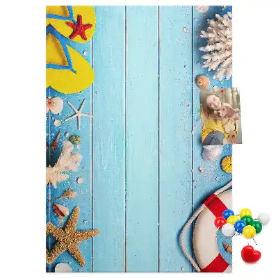 Prikbord van kurk Strandkenmerken