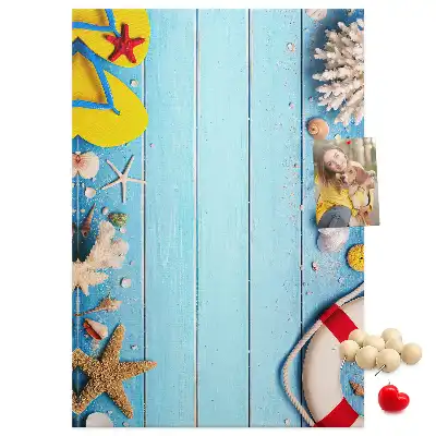 Prikbord van kurk Strandkenmerken