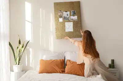 Prikbord van kurk Decoratieve stof