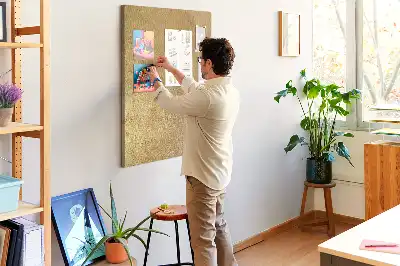 Prikbord van kurk Decoratieve stof