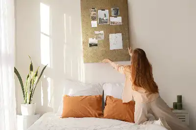 Prikbord van kurk Decoratieve stof
