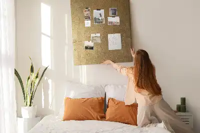 Prikbord van kurk Decoratieve stof