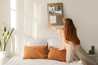 Prikbord van kurk Decoratieve stof