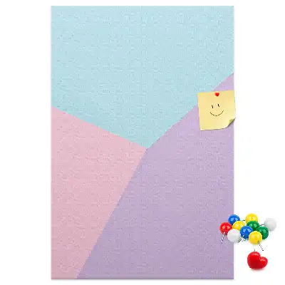 Prikbord met pastelkleurig patroon