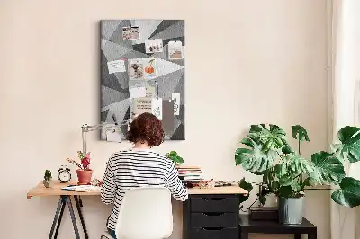 Prikbord van kurk Geometrische compositie