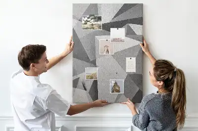 Prikbord van kurk Geometrische compositie