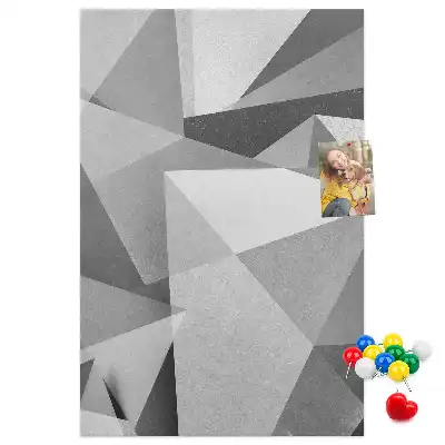 Prikbord van kurk Geometrische compositie