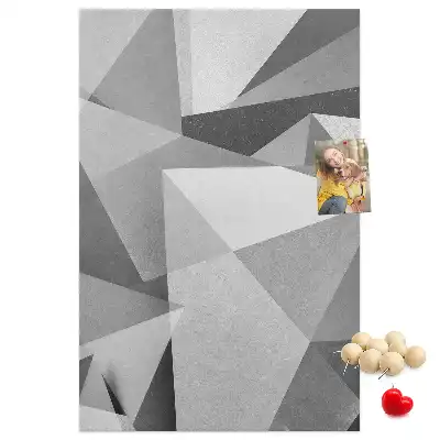 Prikbord van kurk Geometrische compositie