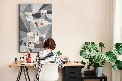 Prikbord van kurk Geometrische compositie