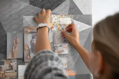 Prikbord van kurk Geometrische compositie