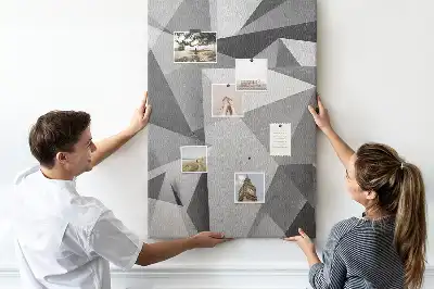 Prikbord van kurk Geometrische compositie