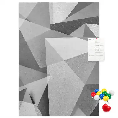 Prikbord van kurk Geometrische compositie