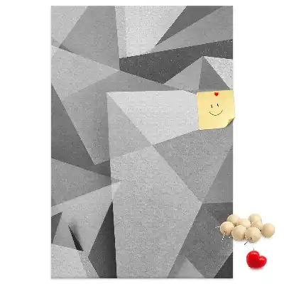 Prikbord van kurk Geometrische compositie